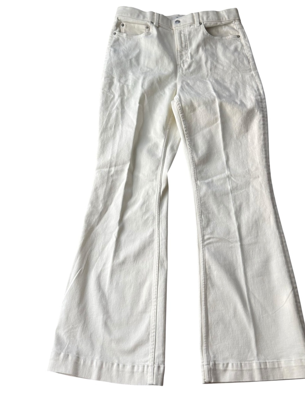 SPANX Cream/white Sz 16 flare leg jeans nwt